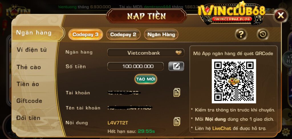 chuyển tiền codepay